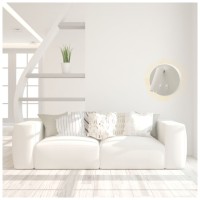Aplica LED perete cu spot 10W 430lm, 3000K-4000K-6500K, patrata alba IP20 - vedere laterala