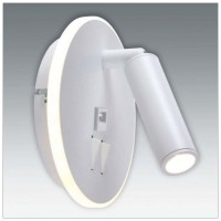 Aplica LED perete cu spot 10W 430lm, 3000K-4000K-6500K, patrata alba IP20 - detaliu