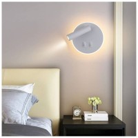 Aplica LED perete cu spot 10W 430lm, 3000K-4000K-6500K, patrata alba IP20 - imagine 7