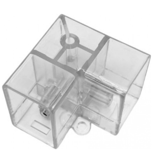 Conector colt L 90 grade pentru corpuri liniare T5 interconectabile, IP20