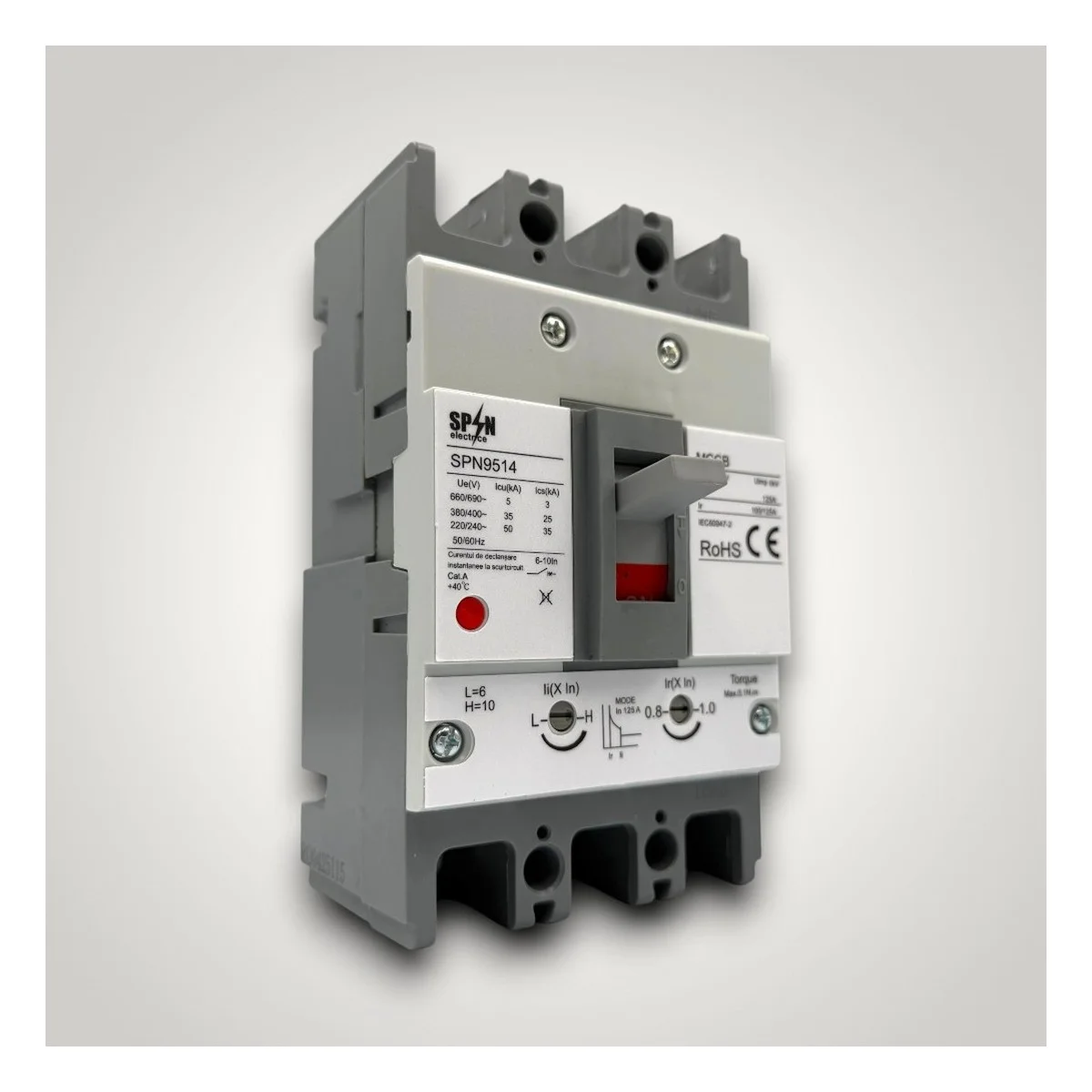 Intrerupator automat MCCB 3P 125A 690V, carcasa turnata USOL