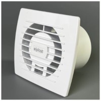 Ventilator de perete Onyx 100mm, 19W, 100 m3/h, IPX4, negru - vedere laterala