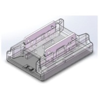 Conector drept PCB la PCB banda LED RGB 10mm 4 pini IP20