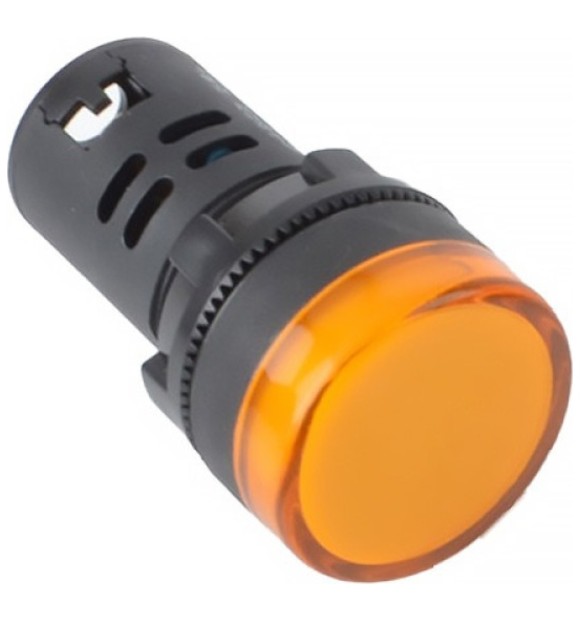 Lampa de Semnalizare LED Galbena 22mm 230V pentru Tablou Electric