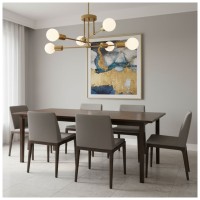 Lustra Astra Cupru 6xE27, 42W, IP20, 700x200mm, metal - imagine 5