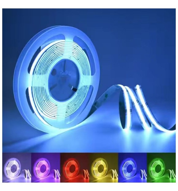 Banda LED COB RGB 15W/m 24V, 576 LED/m, IP20, rola 5m