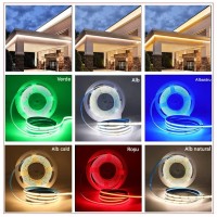 Banda LED COB RGB 15W/m 24V, 576 LED/m, IP20, rola 5m - imagine 5
