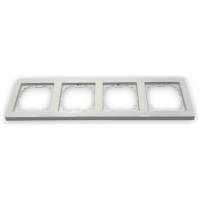 Rama cvadrupla aparataj modular, 4 module aliniate, IP20 - vedere laterala