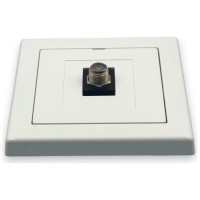 Priza antena TV tip F, conector coaxial, IP20, montaj ingropat - ambalaj