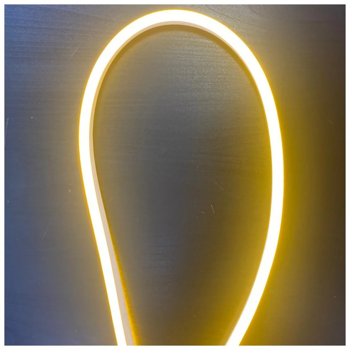 Neon Flex LED Alb Cald 220V, 10W/m, 15x26mm, IP65, rola 50m