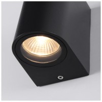 Aplica LED exterior negru IP44, 2x GU10 max 5W, lumina sus-jos 147mm