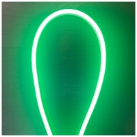 Neon Flex LED Verde 220V, SMD2835, 8x16mm, 10W/m, IP65, rola 50m