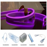 Neon Flex Mov SMD2835 8x16mm 10W/m 220V IP65, rola 50m