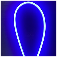 Neon Flex LED Albastru 220V 10W/m IP65 SMD2835 8x16mm, rola 50m