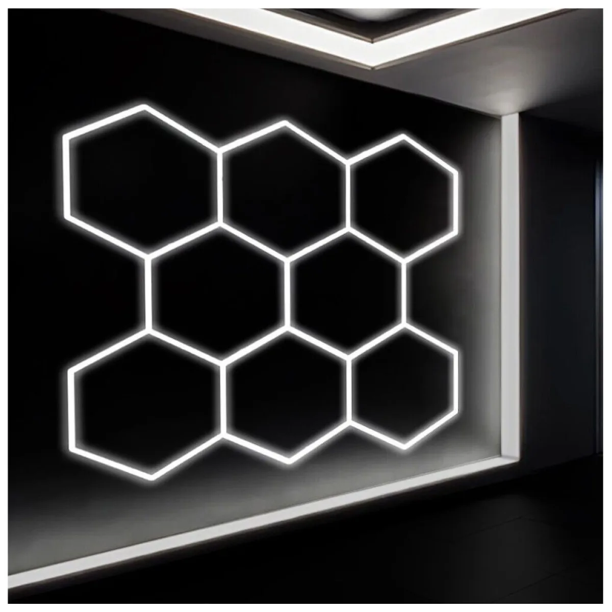 Set 8 Hexagoane LED Honeycomb 280W, Tuburi 568mm, IP20 230V